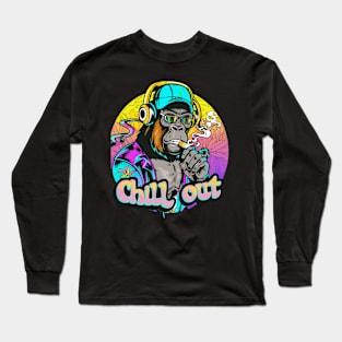 Jungle Beats: The Chill Out Gorilla Long Sleeve T-Shirt